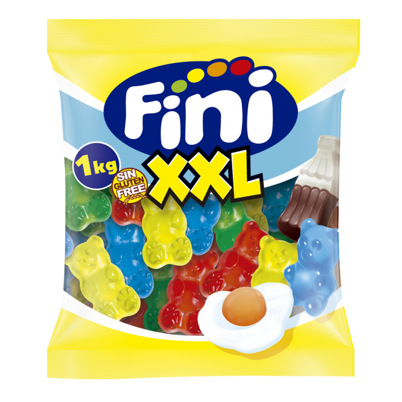 caramelos de goma gigantes osos brillo fini 1kg